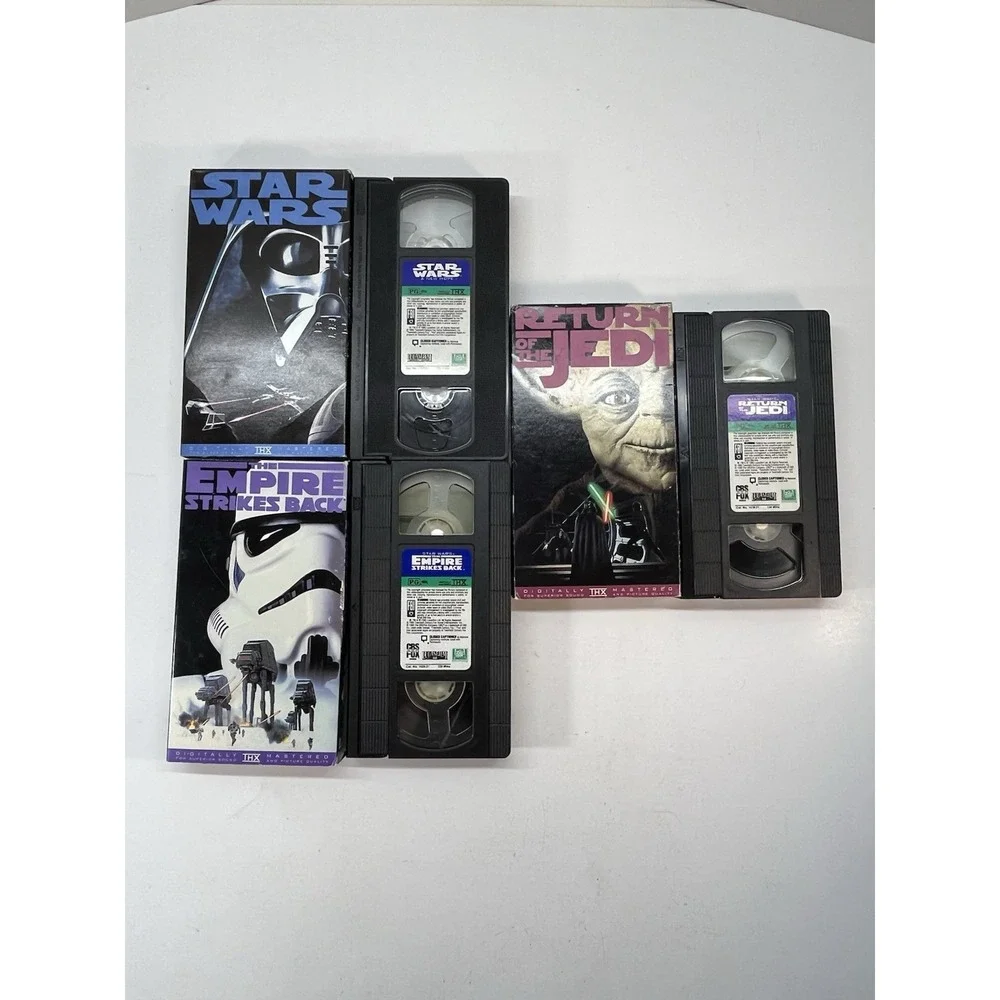 Star Wars 3-Tape Set (VHS,1995) Star Wars, Empire Strikes Back & Return Of Jedi